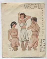 1930s underwear pattern