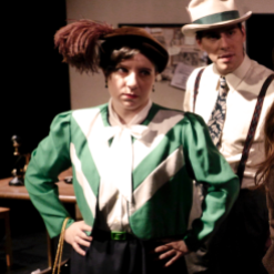 Elizabeth Rose Morriss and Alex Clay in Bygone Theatre's His Girl Friday