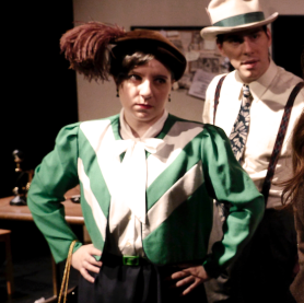 Elizabeth Rose Morriss and Alex Clay in Bygone Theatre's His Girl Friday